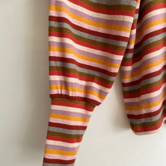 Madewell Striped Balloon Sleeve Top - Picture 7 of 8